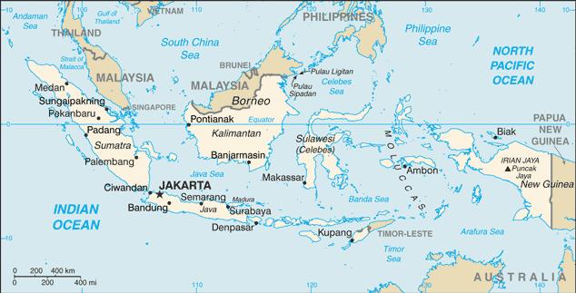 Indonesia is an archipelago comprising approximately