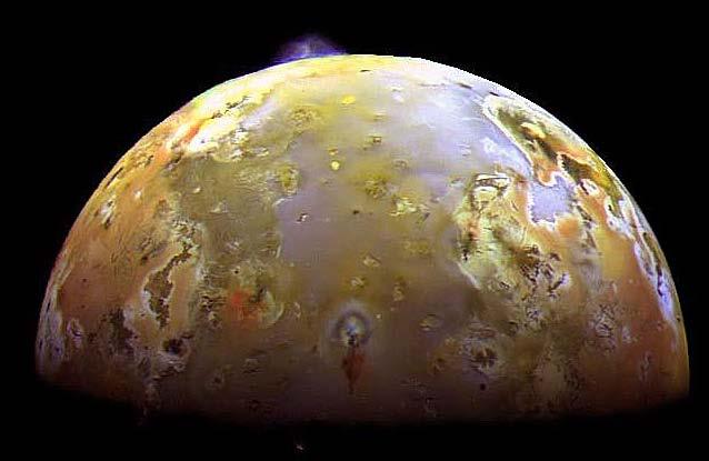 Io's colors derive from sulfur and molten silicate rock - 140