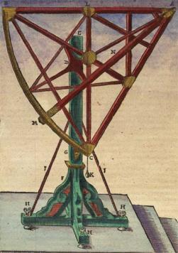 Built math instruments and the first observatory to