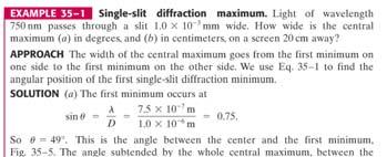 A diffraction grating consists of a large number of equally