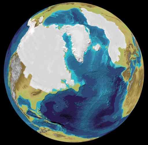 Sea ice During the last glacial maximum there was more ice on land, a higher albedo and the temperatures at high latitudes were lower, implying less outgoing long wave radiation.