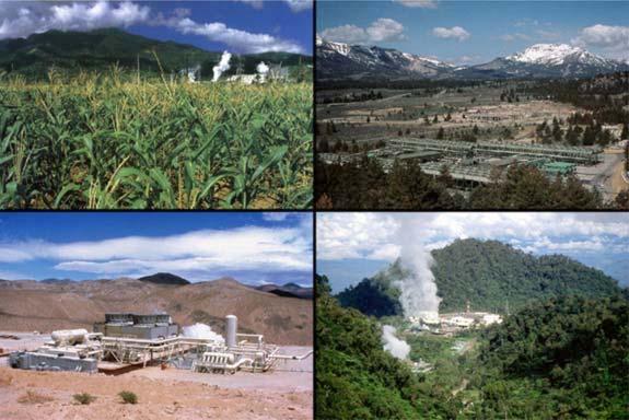 Environment These geothermal plants are operating successfully in a Philippine cornfield, at Mammoth