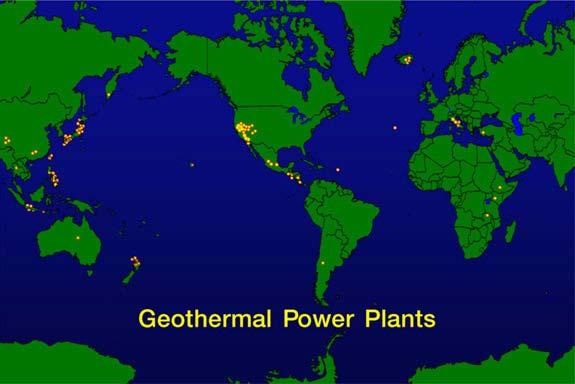 Global Geothermal Power Geothermal power plants are