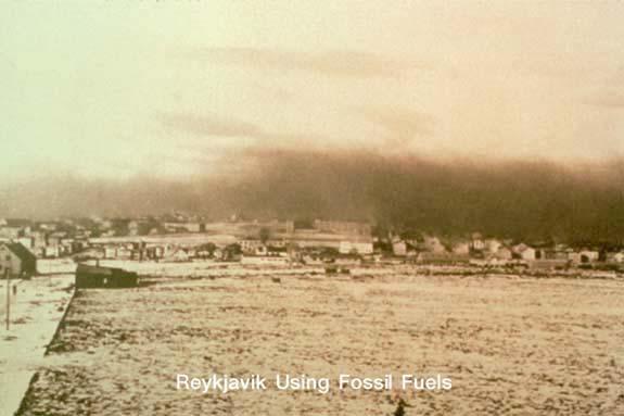 Pollution Reykjavik, Iceland - picture taken in 1932 when