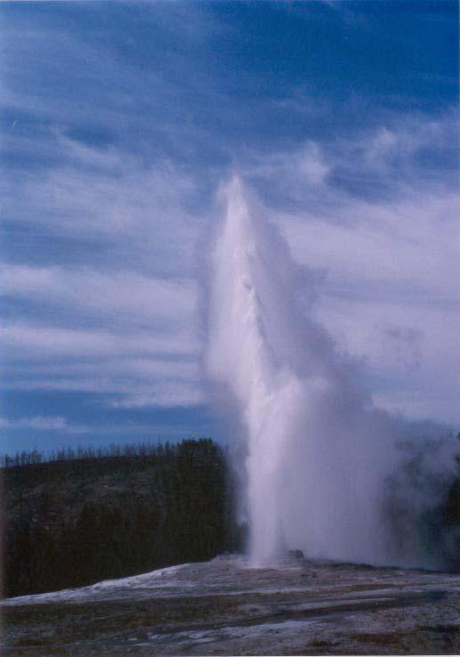 Geysers Examples of geothermal heat Requirements: Deep subterranean supply of water Source of heat Series of fissures
