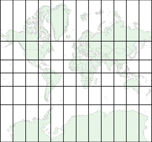 Mercator Projection The Mercator projection is a well known cylindrical projection (commonly used for world maps) The Equator is the standard line