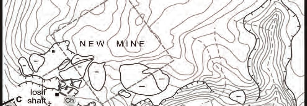Mines (+339 m to +354 m) and Mina Nouă (New Mine) (+286 m to +230 m), which is currently working; we have also