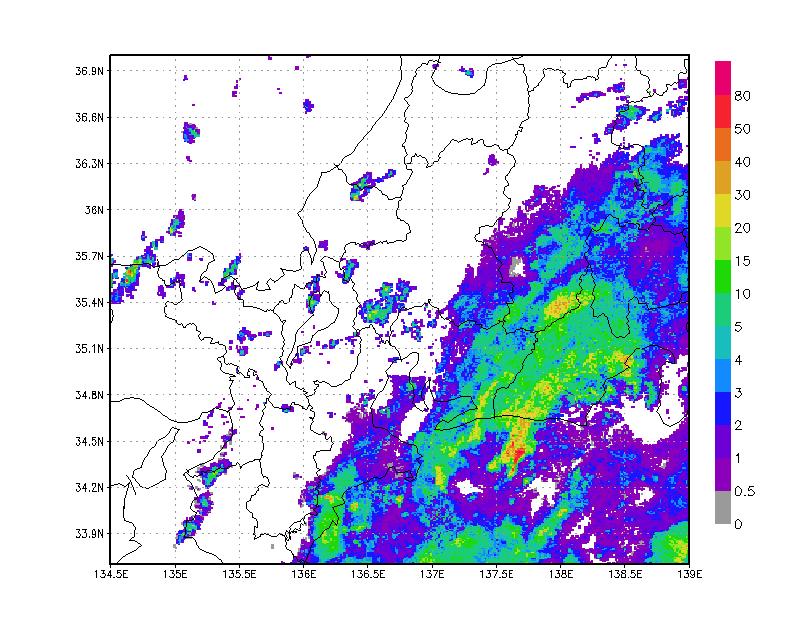 we can see that there was abundant moisture in the atmosphere above the sea south of Hamamatsu (Figure 12).