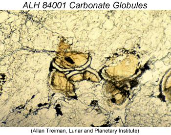 http://www.psrd.hawaii.edu/may10/youngeralh84001.html 4 [LEFT] Carbonate assemblages in ALH 84001.