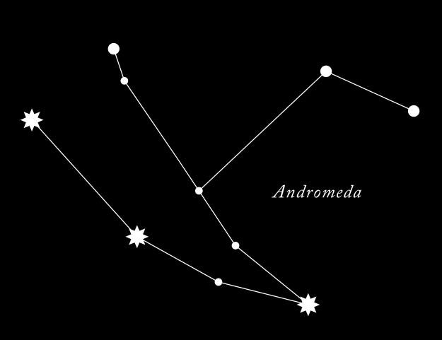 ANDROMEDA FUN FACT: The Andromeda Galaxy is the farthest galaxy from Earth that can be seen with the naked eye. Her Story Andromeda was a princess from a region in Africa.