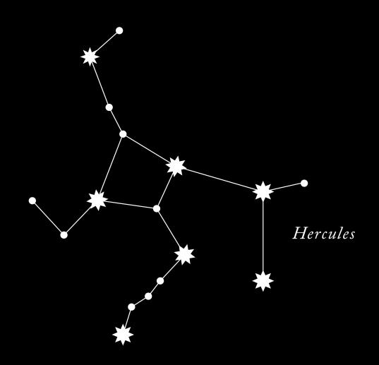 Hercules is best seen in the summer time, the brightest globular cluster in the northern hemisphere.