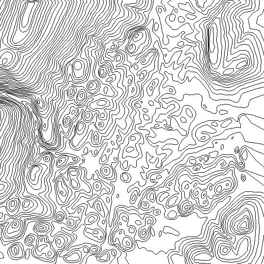 interior adjacency set-based method is applied to the three contour maps.