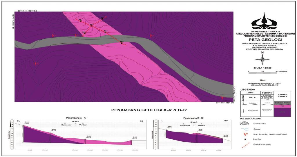 2017) Figure 2 - Geological map in study