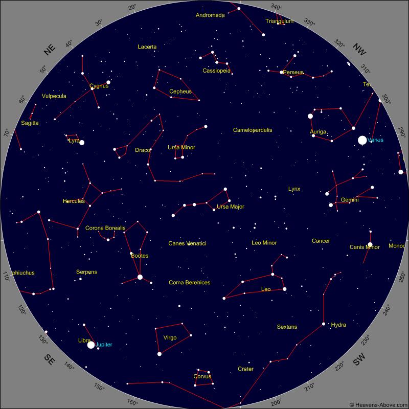 Dundee Astronomical Society Sky Notes for May 2018 Sky Map for 15 th May 22:00 Illustration Courtesy of www.heavensabove.com The nights are getting shorter making observing just a bit harder.