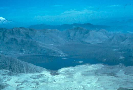 Spirit Lake after the eruption, June,