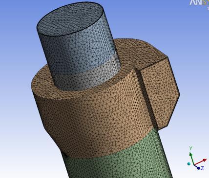 Meshing Then the geometry was imported in ANSYS workbench by exporting the CAT product into.iges file.