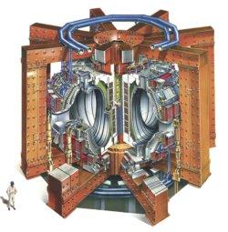 ARC conceptual design example of smaller, sooner fusion device using new superconductors REBCO superconductor B =