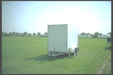 mobile trailer (container) with built-in minisodar and
