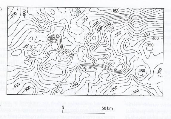 Example of Observed Bouguer Anomaly map.