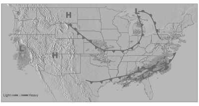025 cm) Weather Radar Measurements radio waves: 3-10 cm penetrate clouds, reflect off rain drops