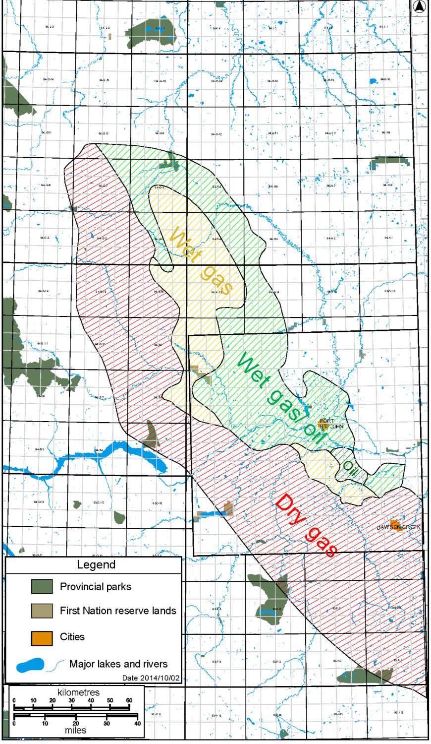 Montney Play Fairway BC Oil & Gas Commission Most development is currently in the Peace River Block and