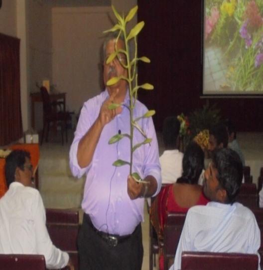 Session 10: Orchid Biology, the Science of orchids On the third day, pre lunch session was delivered by Prof. C.