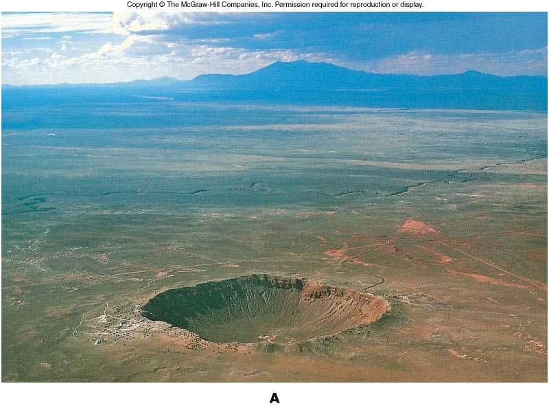 Giant Meteor Craters The giant crater in northern Arizona is 1.