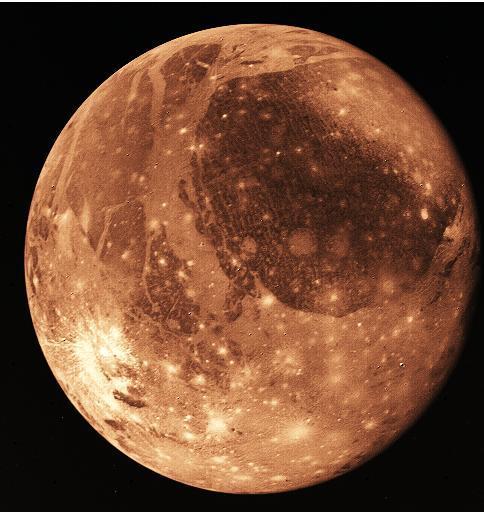 Galilean moon -- Ganymede Ganymede is 5,262 km in diameter and