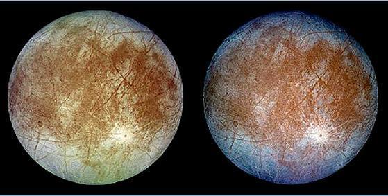 Galilean Moon -- Eruopa Europa is 3,138 in diameter and is 670,900km away from Jupiter. Its shape is almost a perfect sphere.
