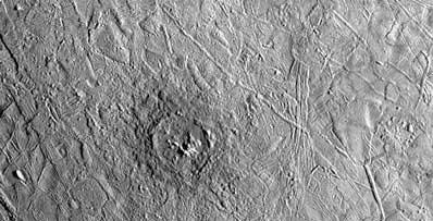 Very few impact craters the surface