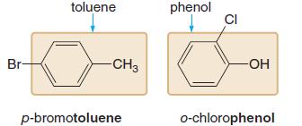 Di-Substituted Benzene If the two groups on the benzene ring are different,