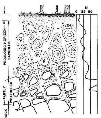 RESIDUAL SOILS TYPICAL WEATHERING PROFILES (a) Mudstone, Shale, and Slate