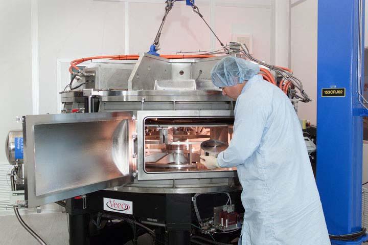 The LLNL DC-magnetron sputtering system is used to coat