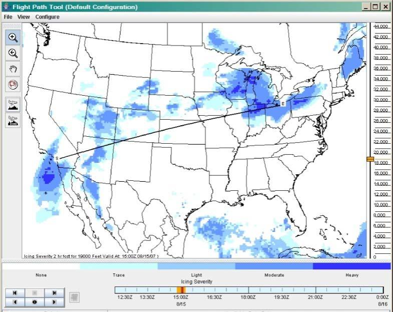 Research Area: In-Flight Icing Current Capabilities Analysis Product Severity, probability, Super-cooled Large Drop (SLD) potential, hourly update Uses model, satellite, surface weather, and