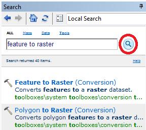 Click on the Feature to Raster tool. Select Flowline as the Input features. Use Field COMID (all we need here is some unique number).