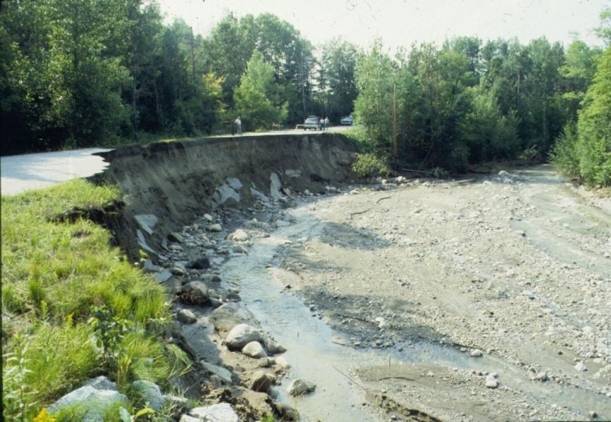 channel during flooding