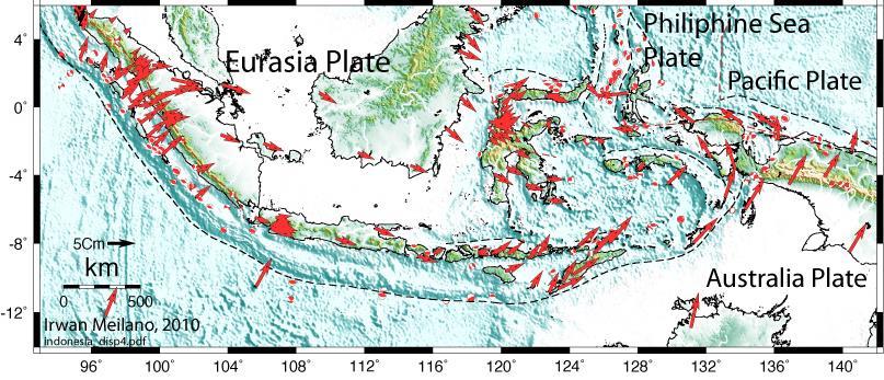 Tectonic Complexity (Displacement) Data : Stevent et.al.,[1999/2000], Nugroho et.al., [2000]. Bock,et.al., [2003] Socquet et.