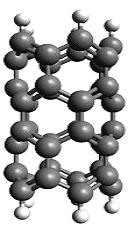 Fig. 1: The structure of carbon nano-tubes, zigzag.