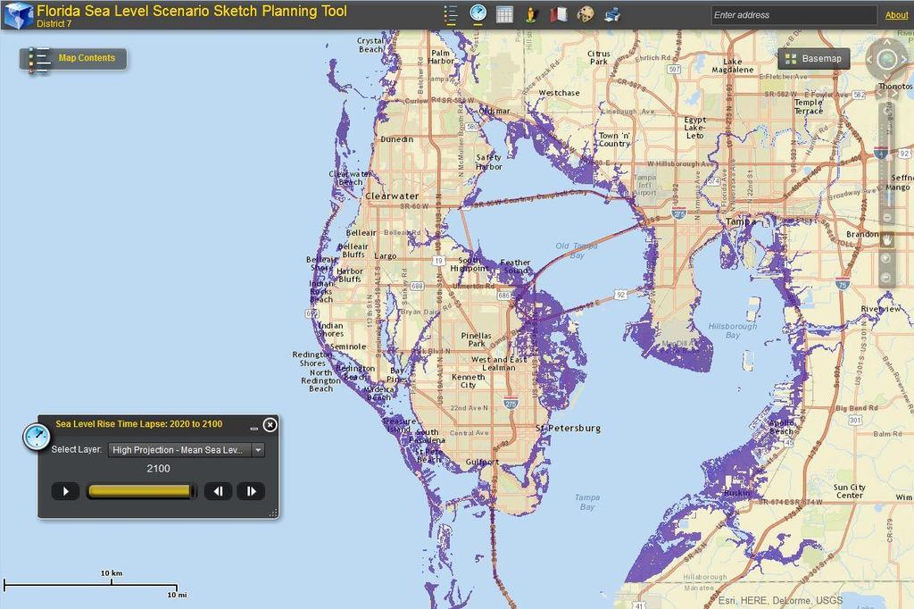 Map Viewer - Sea Level Scenario Sketch Planning Tool Map Viewers available by FDOT