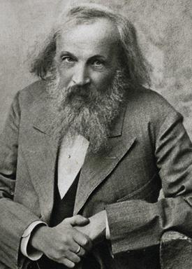 Mendeleev is best known for his work on the periodic table; arranging the 63