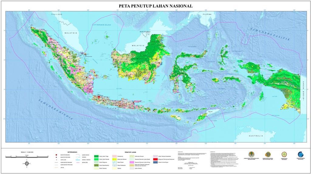 The national number for the calculation of area regarding the land cover was published and coincided with the launching of national one map on 22 December 2014.