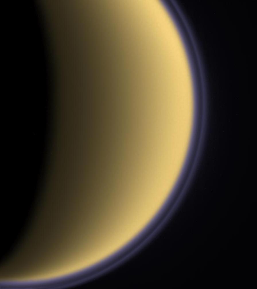 Titan The second-largest moon in the Solar System The only moon with a