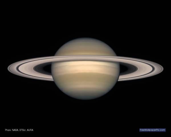 What are Saturn's rings like? They are made up of many small ice particles.