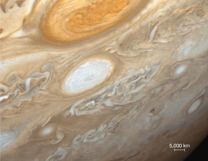 Jupiter s Colors Ammonium sulfide clouds (NH 4 SH) reflect