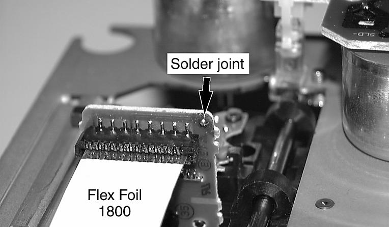 The following steps have to be done when replacing the mechanism:. isconnect flexfoil cable from the old drive.