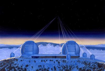 size Keck Observatory located on Mauna Kea,