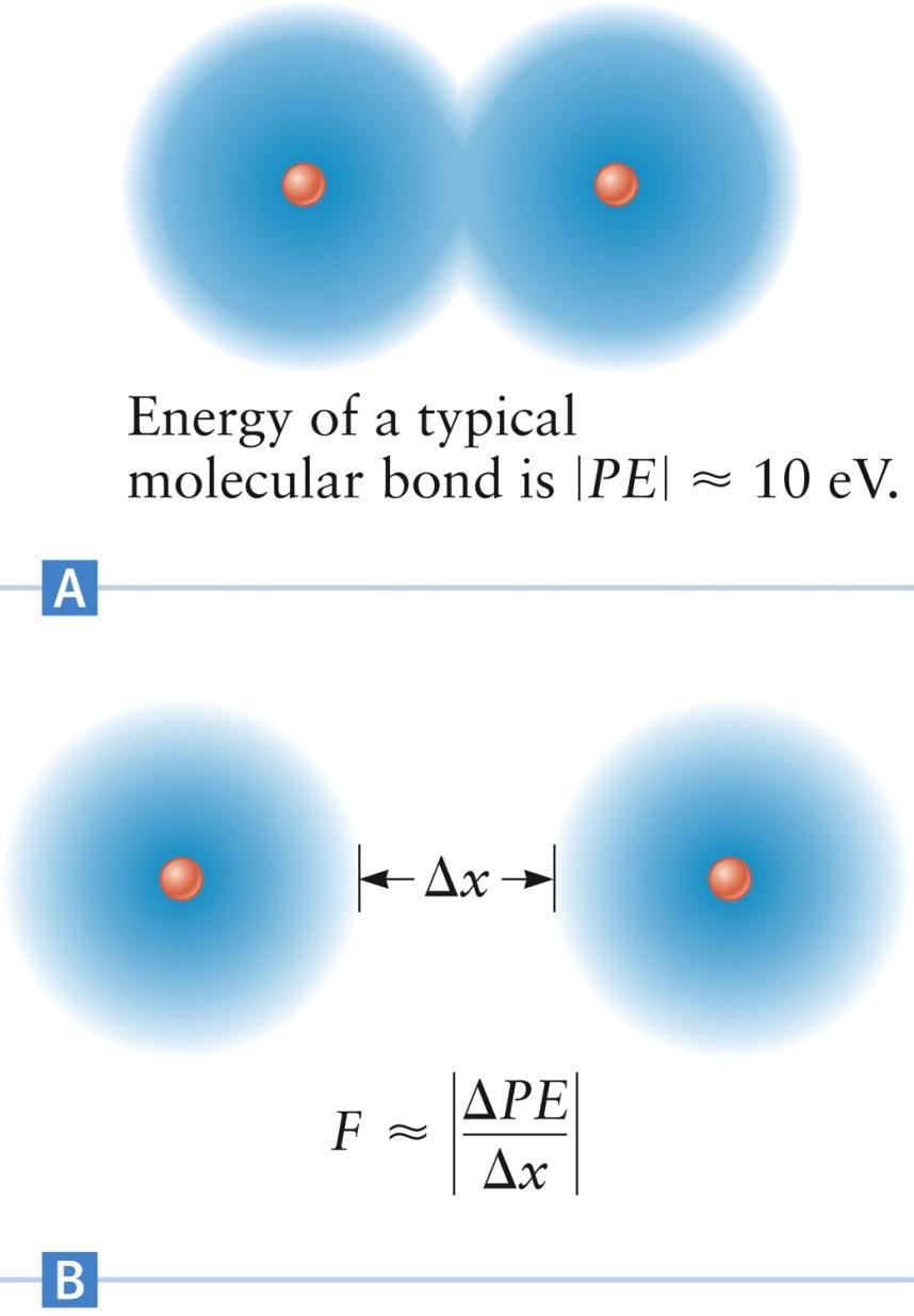 Force Between Atoms Consider two hypothetical atoms and assume they are bound together to form a molecule The binding energy