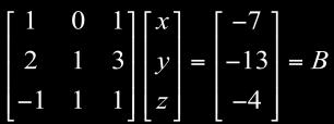 The solution to the system is ( 2,( 3) 31 Write the linear system as a matrix equation of the form