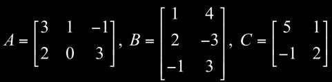 Example of Multiplying Matrices If
