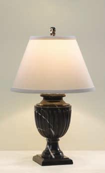 white veining is a uniquely elegant decorating choice, as this remarkable group of lamps illustrates.